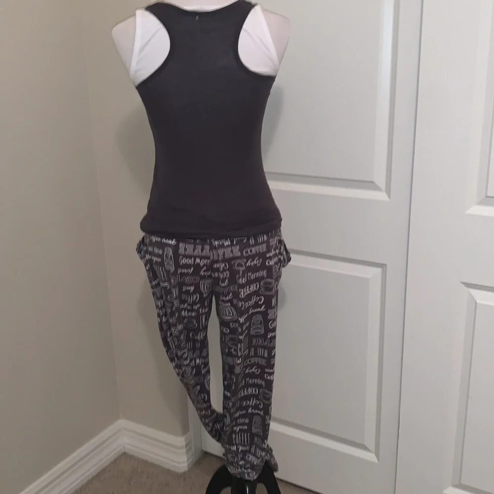 SUPER CUTE COFFEE THEMED SIZE SMALL 3-PIECE MATCHING OUTFIT